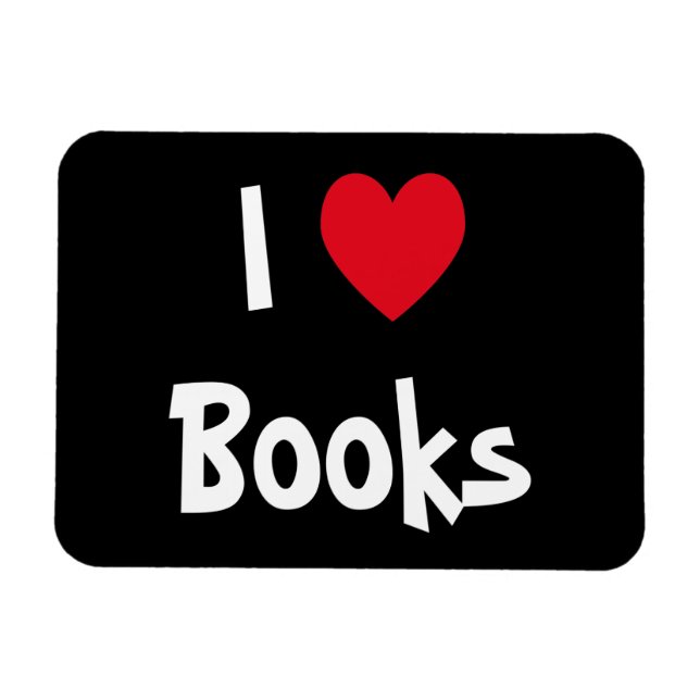 Imán Me encantan los libros (Horizontal)