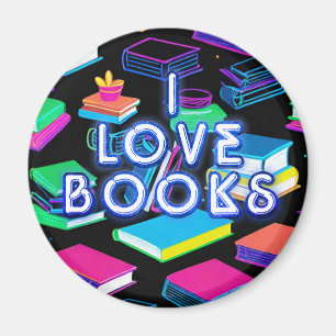 Imán Me encantan los libros coloridos