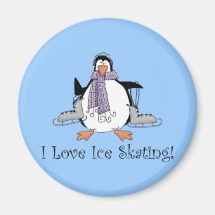 Imán Me encantan los pingüinos y los regalos