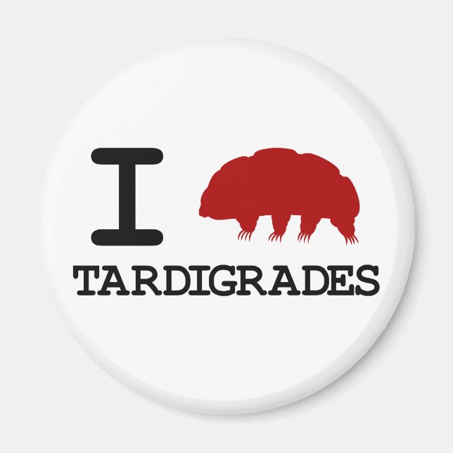 Imán Me Encantan Los Tardigrados (Frente)