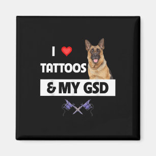 Imán Me Encantan Los Tatuajes Y Mi Cuerpo De Perros De