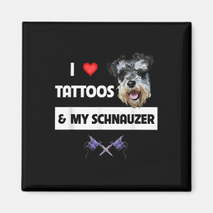 Imán Me Encantan Los Tatuajes Y Mi Papá Noel De Perro S