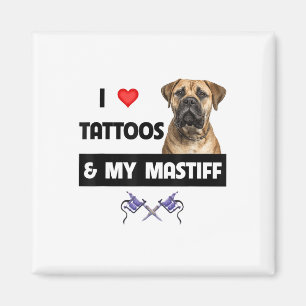 Imán Me Encantan Los Tatuajes Y Mi Papá Noel De Perro T
