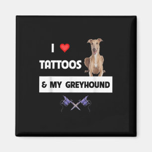 Imán Me Encantan Los Tatuajes Y Mi Tatuaje De Perro De