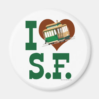 Imán Me encantan los teleféricos de San Francisco
