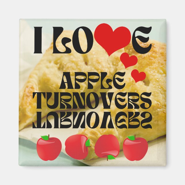 Imán ME ENCANTAN LOS TOMADORES DE Apple (Frente)