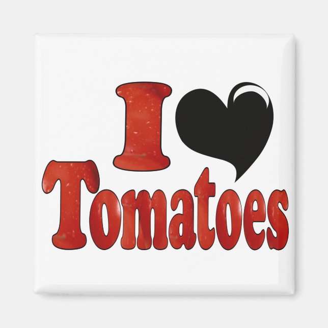 Imán Me encantan los tomates (Frente)