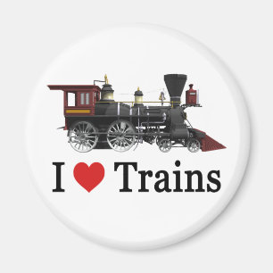 Imán Me encantan los trenes