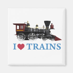Imán Me encantan los trenes
