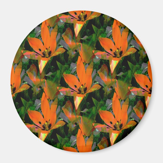 Imán Me encantan los tulipanes... (Frente)
