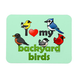 Imán Me encantan mis pájaros traseros