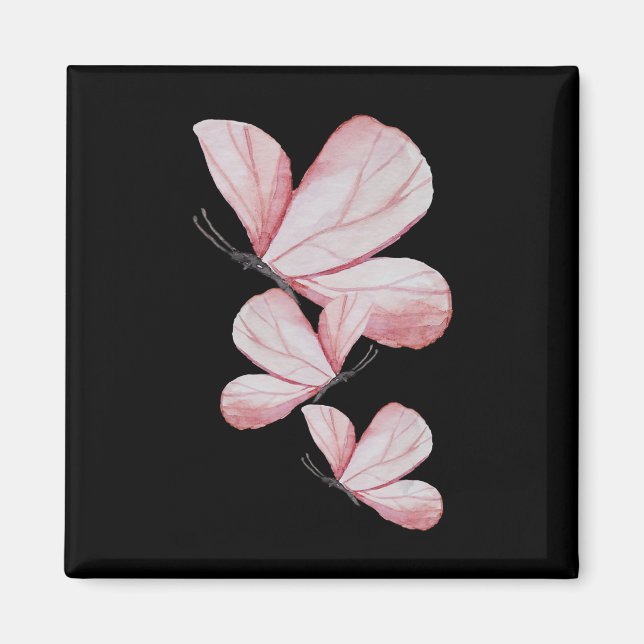 Imán Me encantan mis regalos de mariposa (Frente)