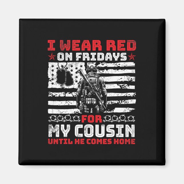 Imán Me Encanto De Llevar Rojo Los Viernes Para Mi Prim (Frente)