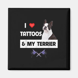 Imán Me Encanto De Los Tatuajes Y De Mi Perro Collie Fr