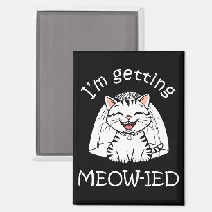 Imán ¡Me estoy casando con un gato!