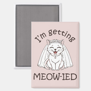 Imán ¡Me estoy casando con un gato!