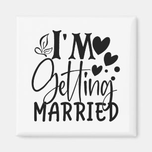 Imán Me estoy casando con una Boda amorosa novia compro