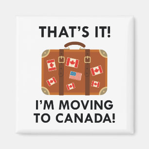 Imán Me estoy trasladando a Canadá