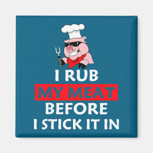 Imán Me froto la carne antes de meterla en el chef de l