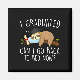 Imán Me gradué puedo volver a la cama divertida graduac