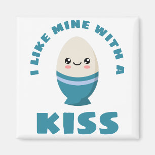 Imán Me gusta el mío con un beso