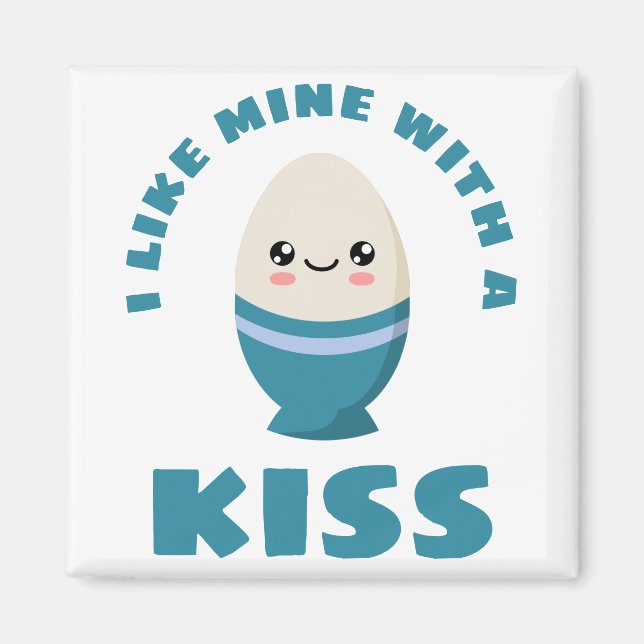 Imán Me gusta el mío con un beso (Frente)