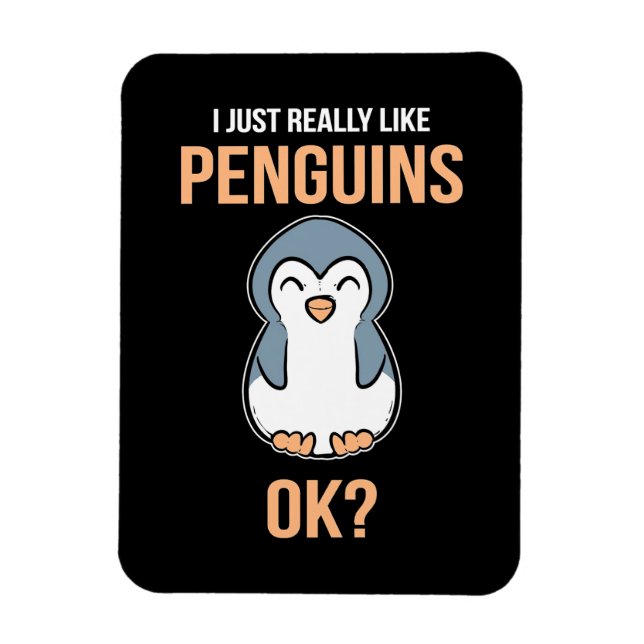 Imán Me Gusta El Pingüino (Vertical)