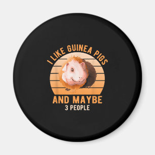 Imán Me Gusta La Rueda De Los Cerdos De Guinea Cavy Lov