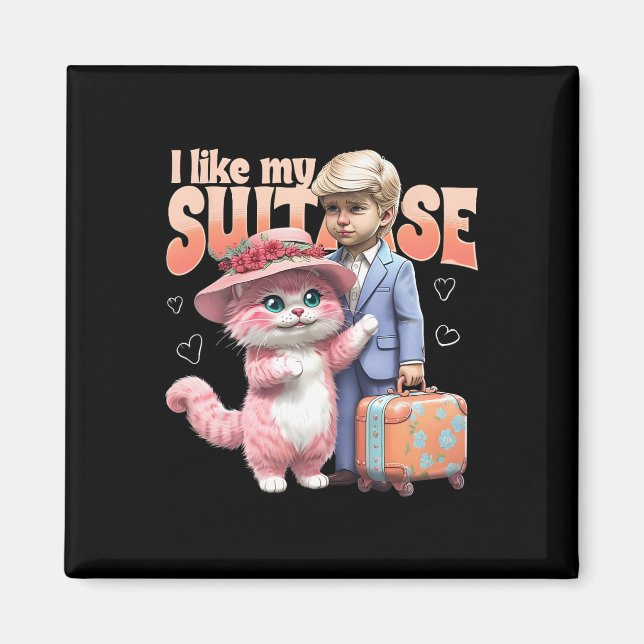 Imán Me Gusta Mi Vídeo En Sootcase De Donald Trump Winn (Frente)