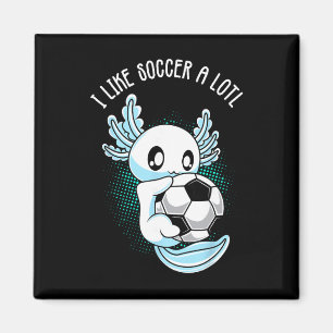 Imán Me gusta mucho el fútbol Ajolote Entrenamiento de