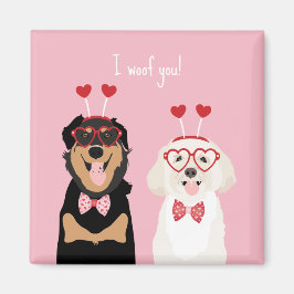 Imán Me Gusta Valentine Dog Rottweiler Maltipoo Puppy
