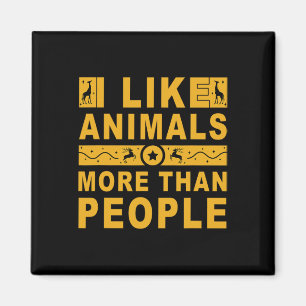 Imán Me Gustan Los Animales Más Que Las Personas 3