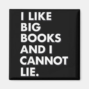 Imán Me gustan los libros grandes y no puedo mentir vib