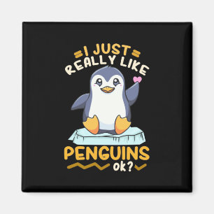 Imán Me Gustan Los Pingüinos