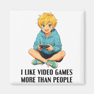 Imán Me gustan los videojuegos más que la gente, divert
