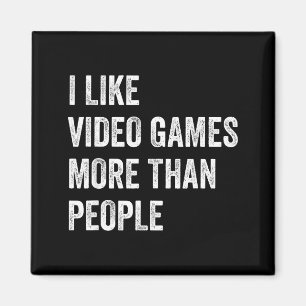 Imán Me gustan los videojuegos más que la gente, divert
