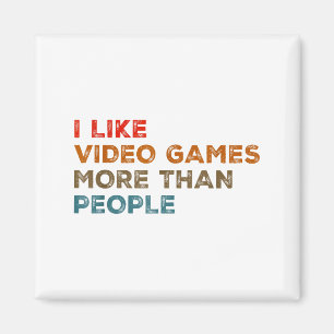 Imán Me gustan los videojuegos más que las personas Div