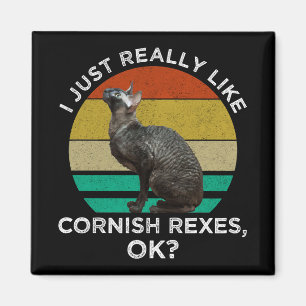 Imán Me Gustan Mucho Los Cornish Rex, ¡OK?