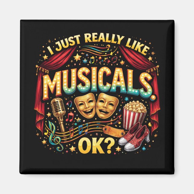 Imán Me Gustan Mucho Los Musicales, ¿Vale? (Frente)