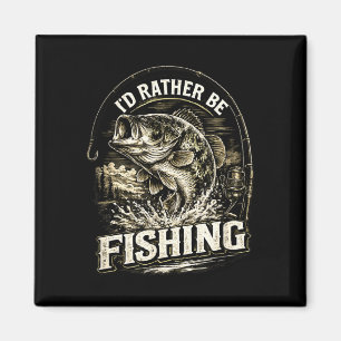 Imán Me gustaría estar pescando papá pescador día del p