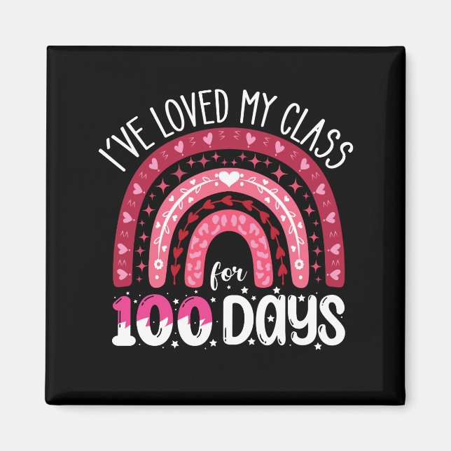 Imán Me ha encantado mi clase durante 100 días de coleg (Frente)