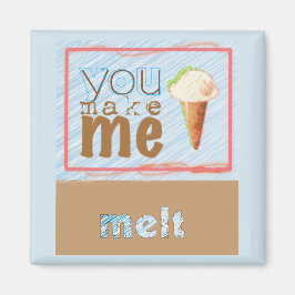 Imán "Me Haces Melar" Ice Cream Cone Magnet