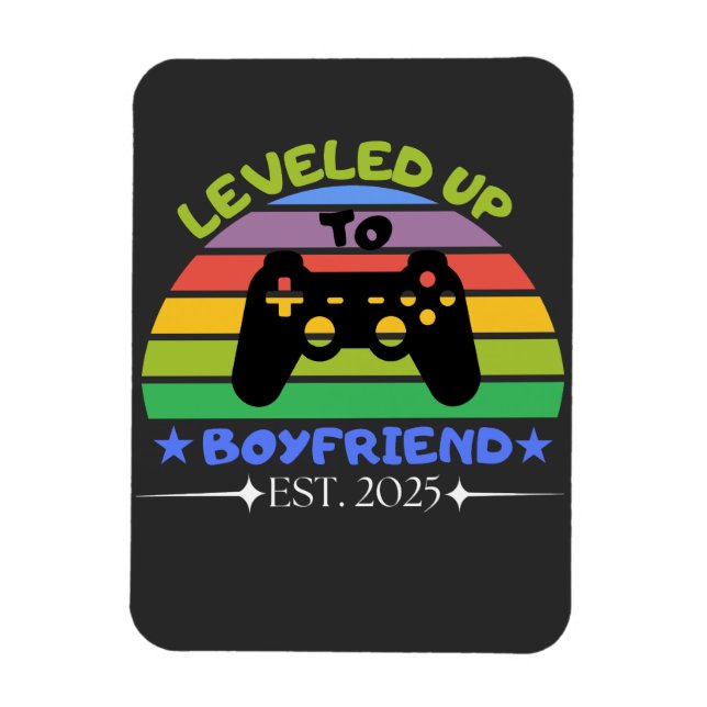 Imán Me Levanté Para Boyfriend Funny Gamer Est. 2025 (Vertical)