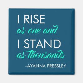 Imán "Me levanto como uno y me paro como miles"