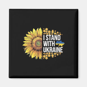Imán Me mantengo con girasol de Ucrania paz hombres W