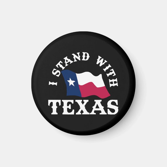Imán Me mantengo con Texas (Frente)
