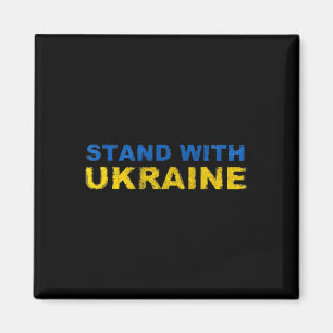 Imán Me mantengo con Ucrania - Bandera de Ucrania