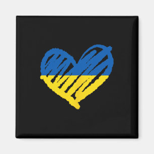 Imán Me mantengo con Ucrania Bandera ucraniana Paz Cora