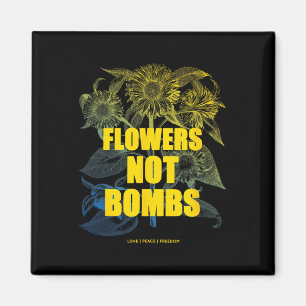 Imán Me Mantengo Con Ucrania Flores No Bombas Paz Ucran