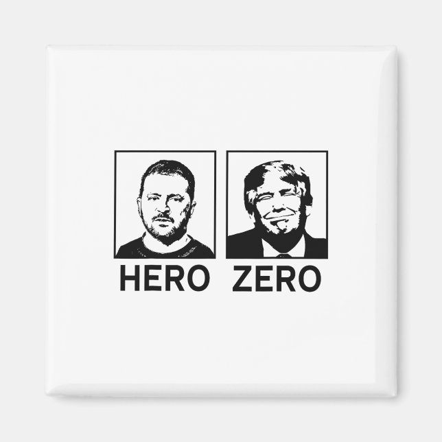 Imán Me mantengo con Ucrania Héroe Ucraniano Zero Zelen (Frente)